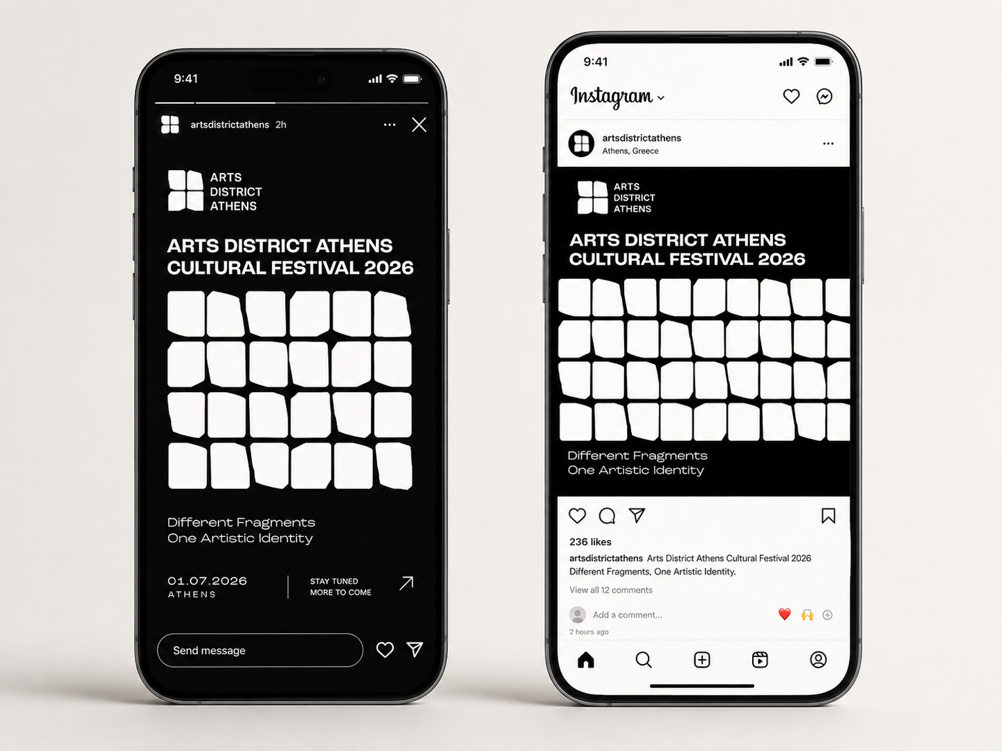 Social media campaign mockup
