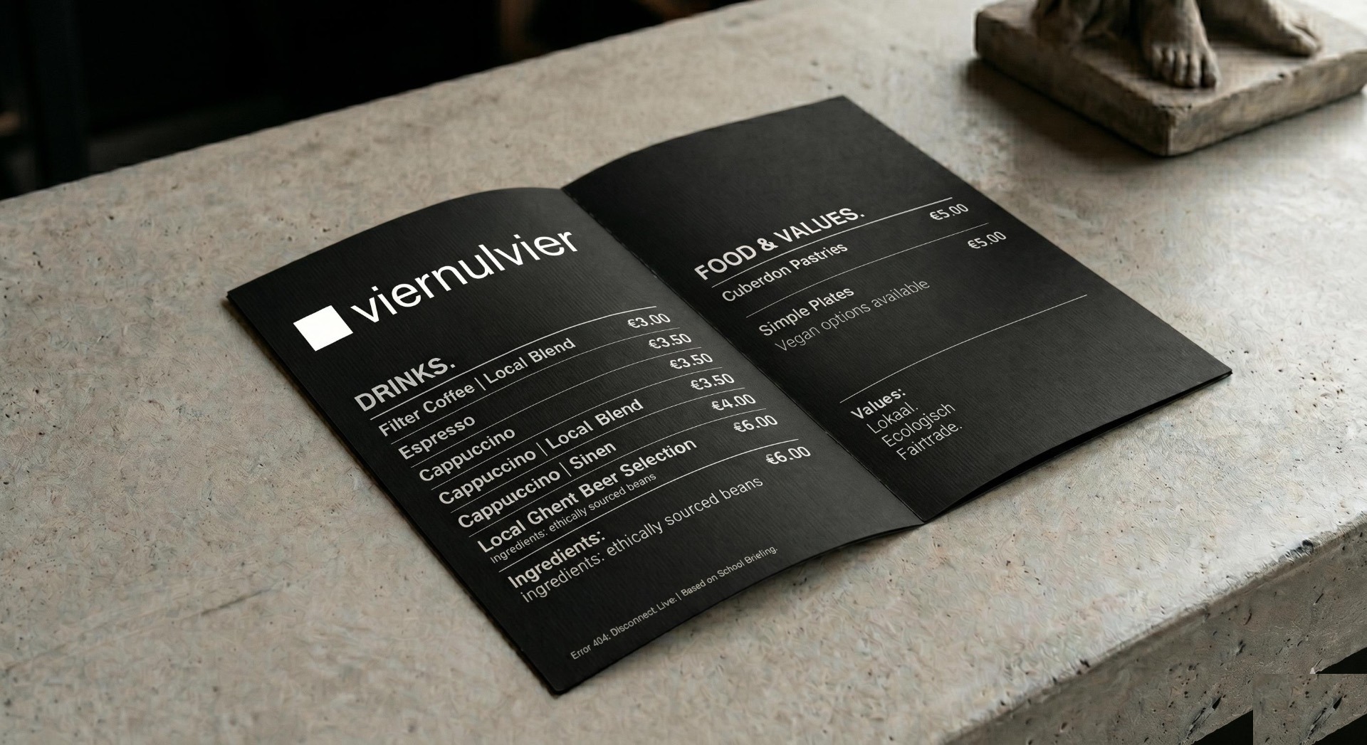 viernulvier café menu